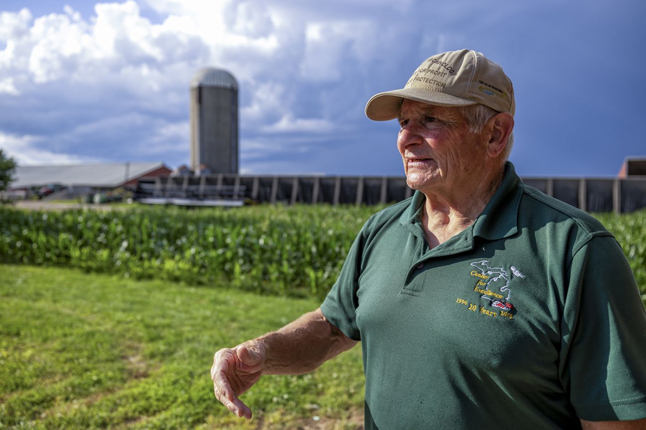 man on farm