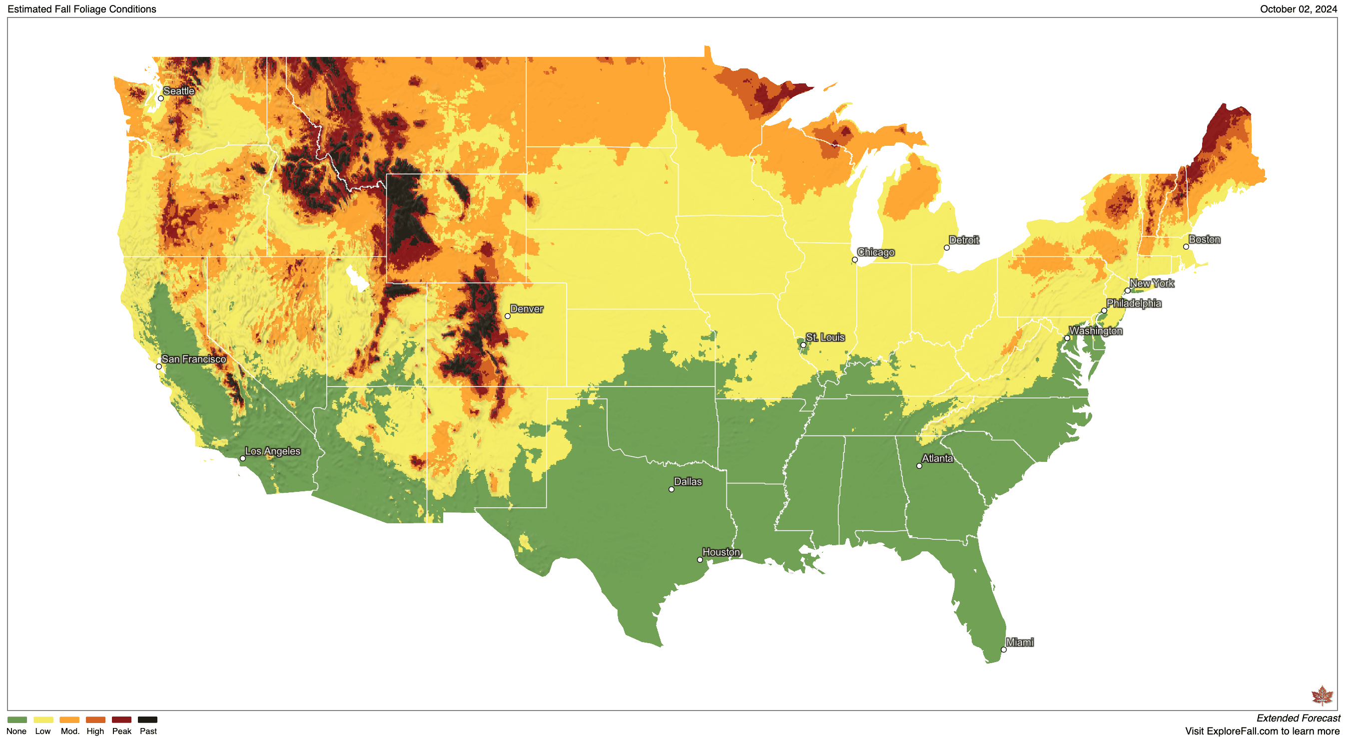 The map has more orange and red. Most of the country is yellow 