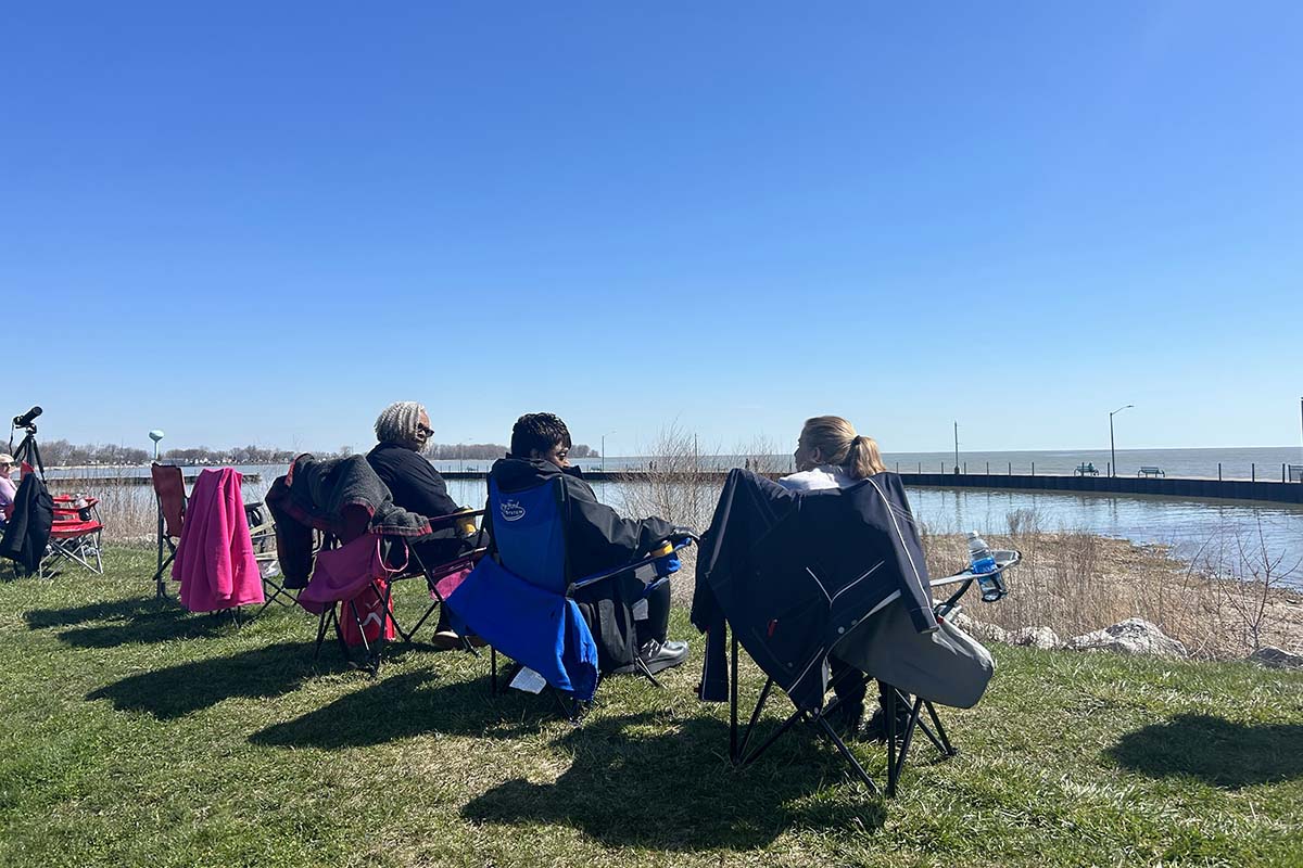 people sitting at Luna Pier