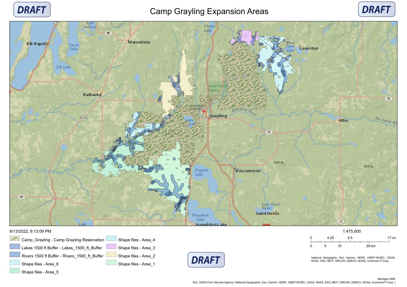 map for the proposed expansion