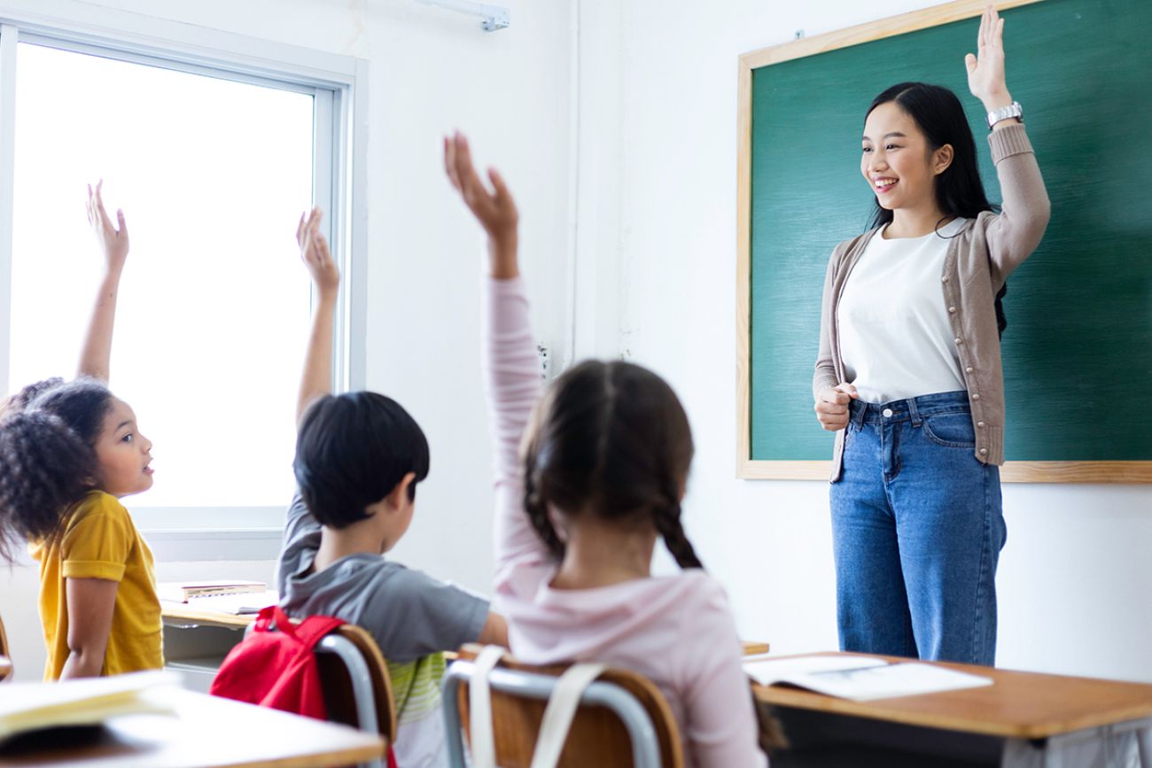 teacher in the classroom