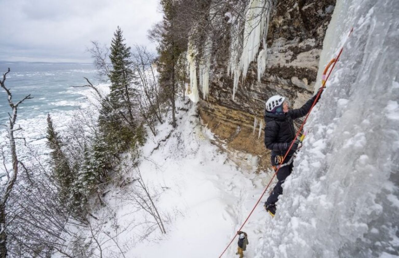 ice climbing