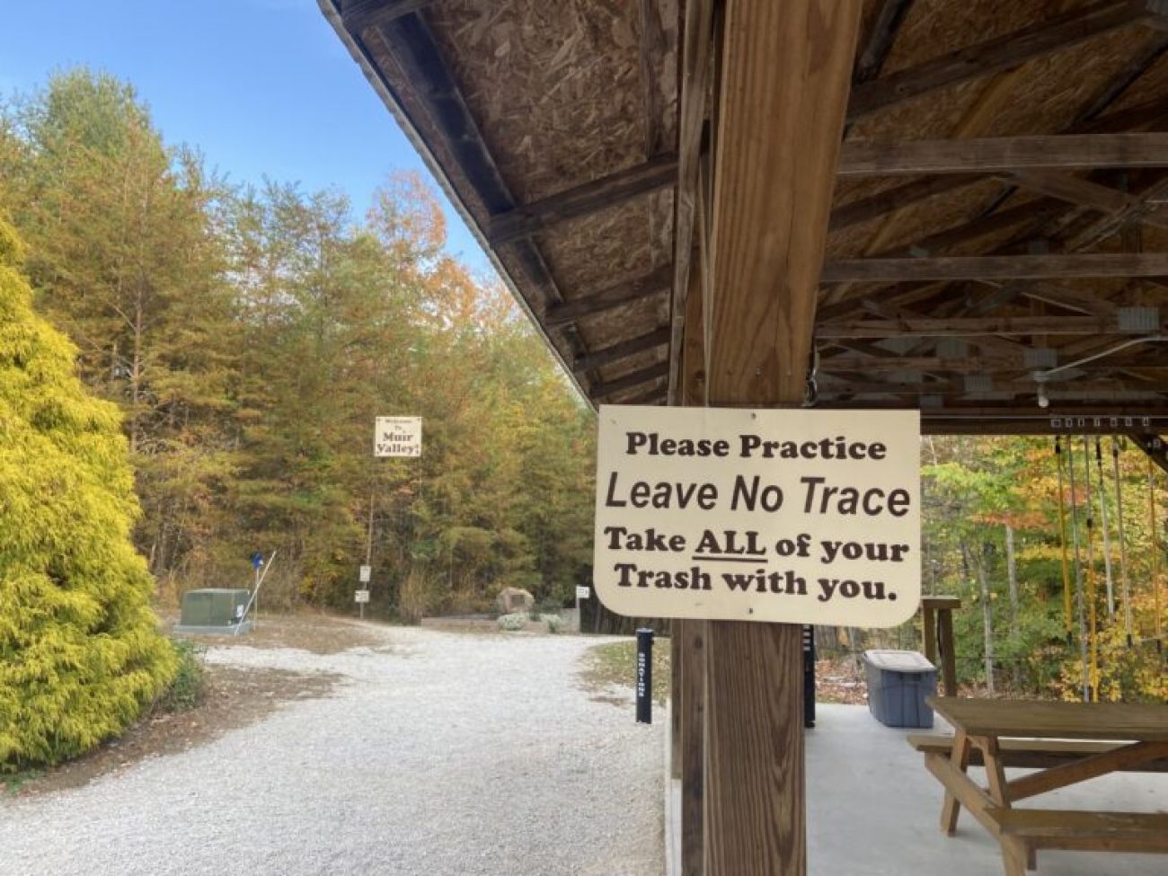 leave no trace sign