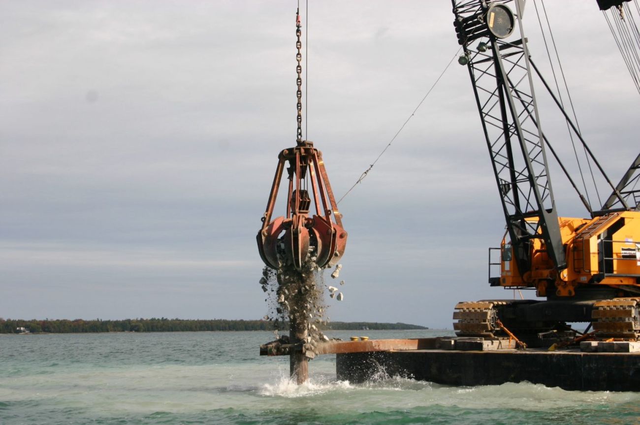 dredging in the Lake Huron