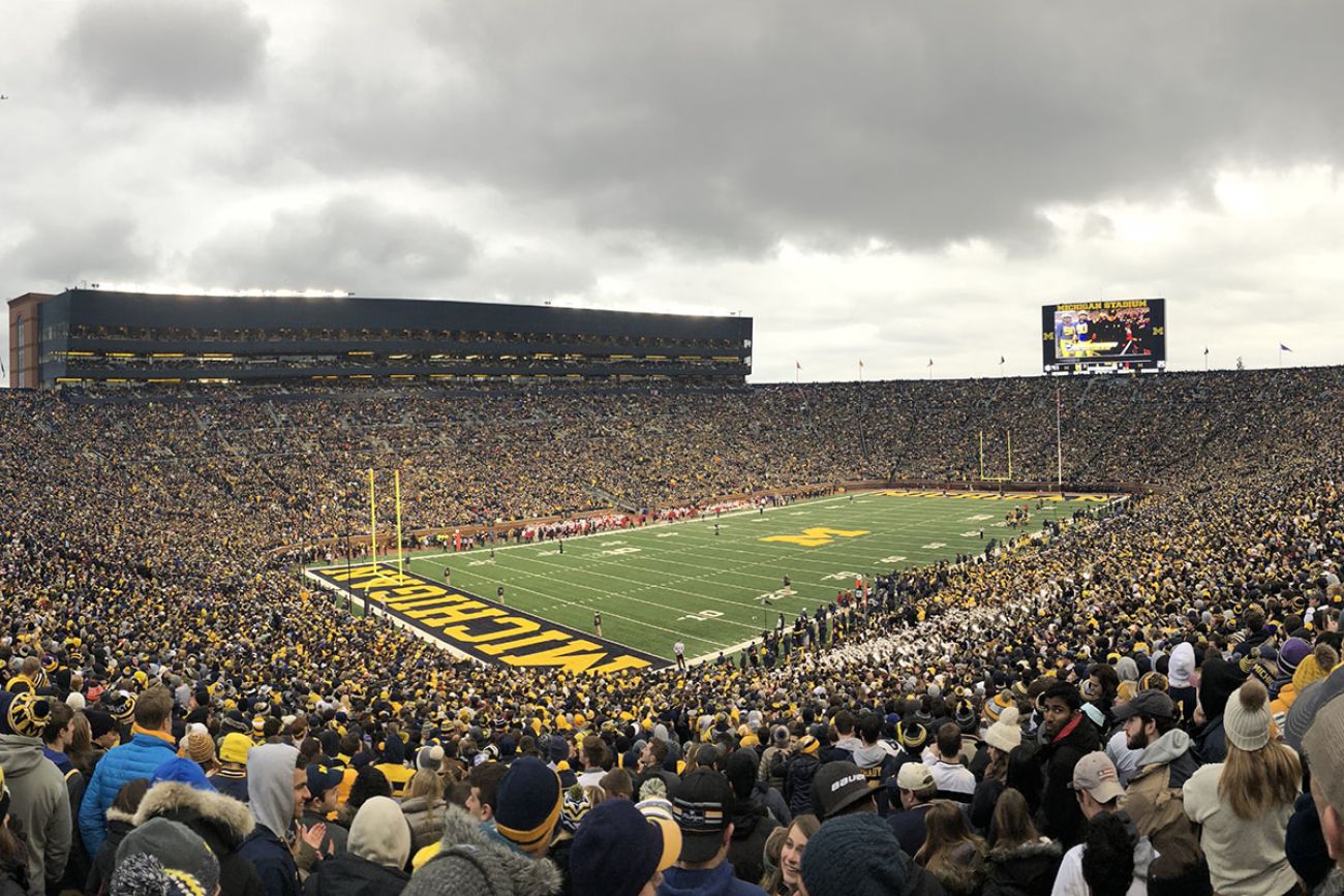 full stadium at the Big House