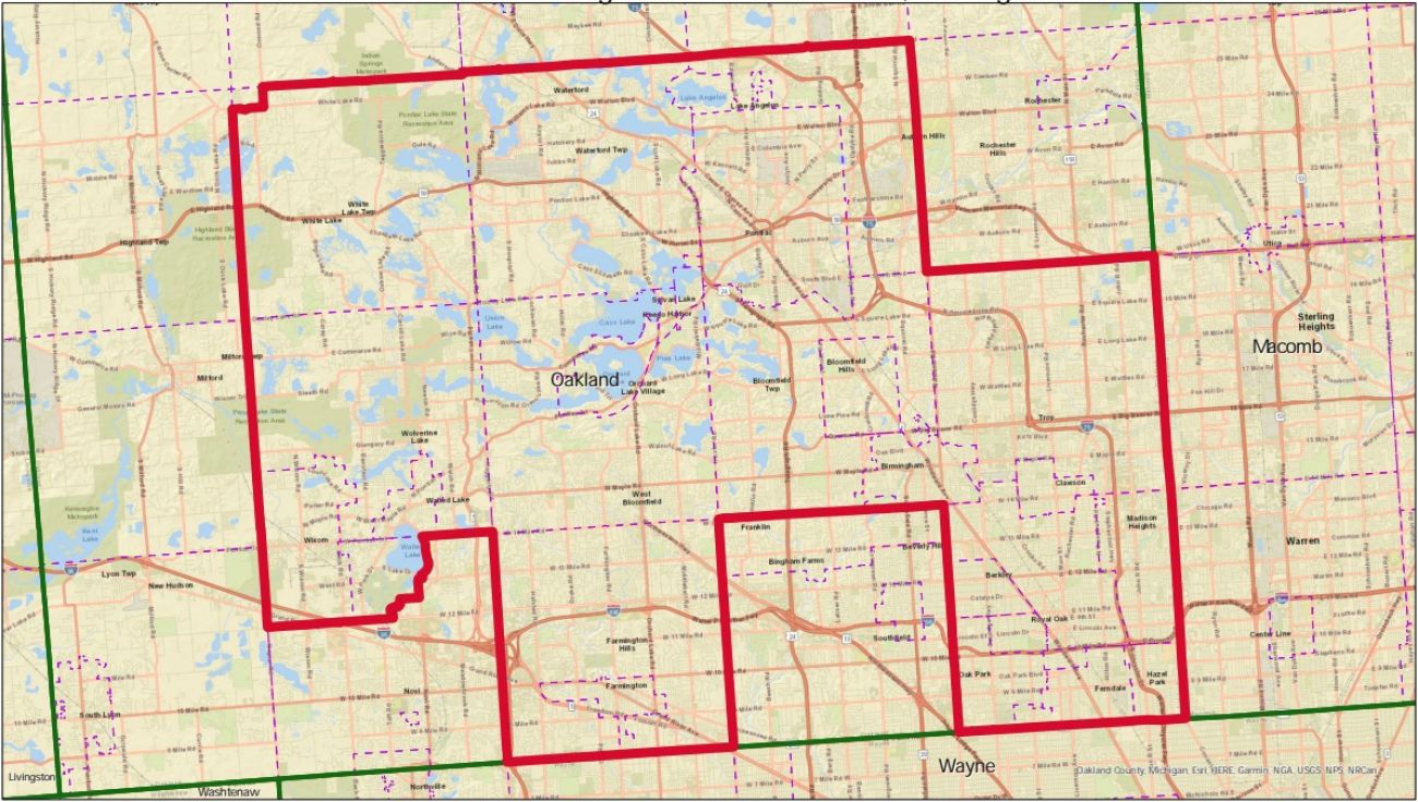 Michigan's 11th Congressional District map