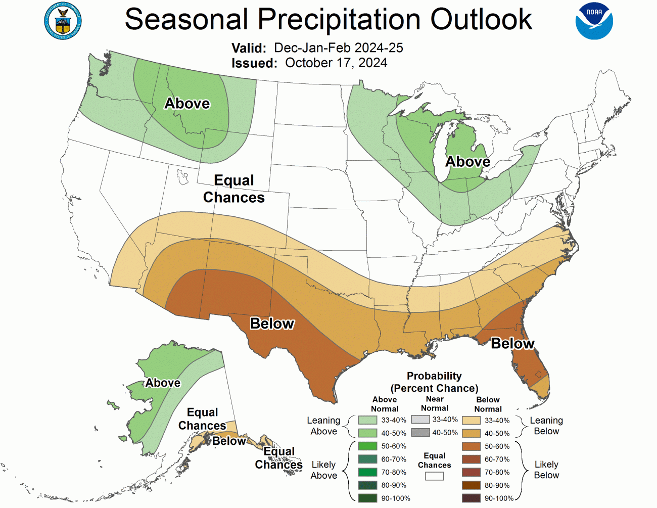 A graphic from the National Oceanic Atmospheric Administration