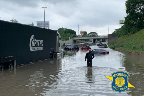 flooding in Detroit 