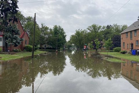 flooded street