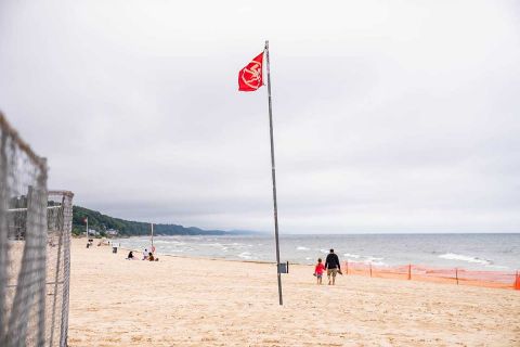 beach hazard flag