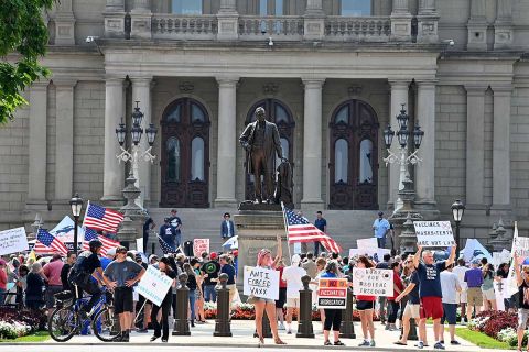 rally in Lansing 