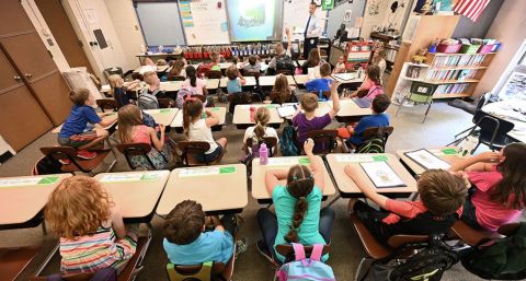 kids in a classroom