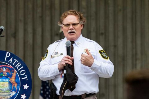  Dar Leaf speaking at a rally