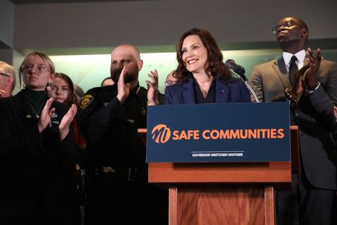 Michigan Gov. Gretchen Whitmer at bill signing