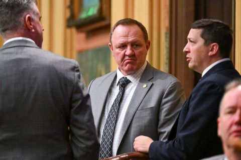 State Rep. Neil Friske in a grey suit