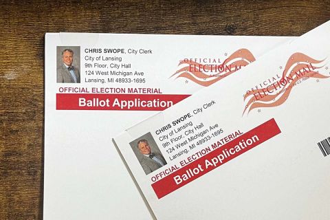 Absentee ballot envelope 