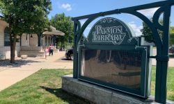 library sign