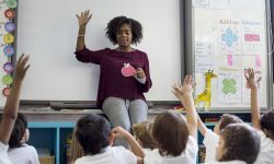 teacher in a classroom