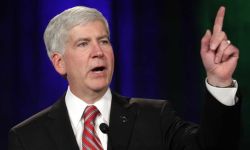  former Michigan Gov. Rick Snyder speaking