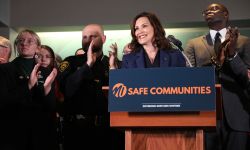 Michigan Gov. Gretchen Whitmer at bill signing