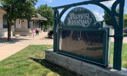 patmos library sign