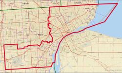 Michigan's 13th Congressional District map