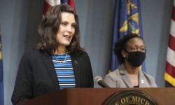 Gov. Gretchen Whitmer at press conference 