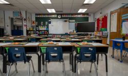 An empty classroom 