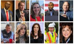 Headshots: Garlin Gilchrist, Aric Nesbitt, Jocelyn Benson, John James, Mike Duggan, Kevin Rinke, Mallory McMorrow, Pete Buttigieg and Lisa McClain