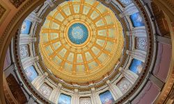 The capitol dome in Michigan