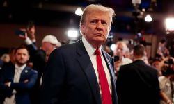 Donald Trump at a campaign rally at the PPG Paints Arena on November 04, 2024 in Pittsburgh, Pennsylvania.